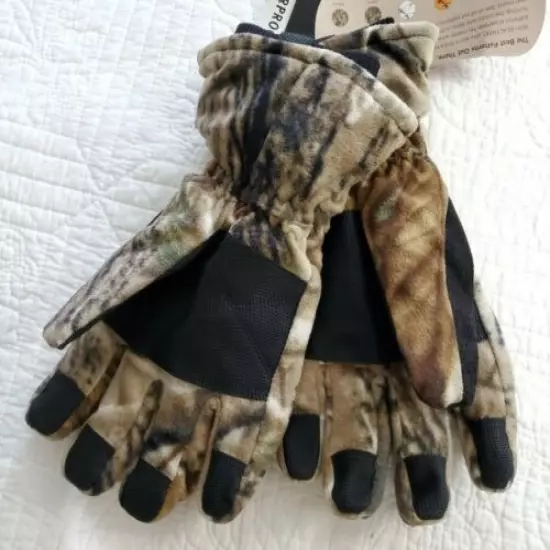 NEW Robinson Real Tree AP Fleece Gloves Scent Blocker Rain Blocker Thinsulate