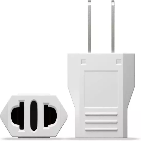 European to US Plug Adapter, EU to US Plug Adapter, Europe to USA Plug Adaptor,