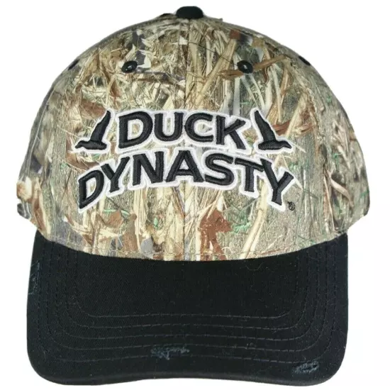 DUCK DYNASTY MENS ADJUSTABLE STRAP HAT 3D EMBROIDERED CAMOUFLAGED HUNTING NEW