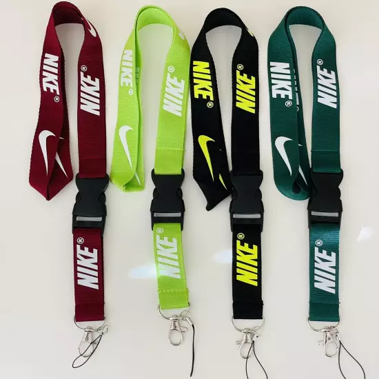 Nike Lanyard Detachable Keychain Badge ID Holder Phone Strap Multi Color