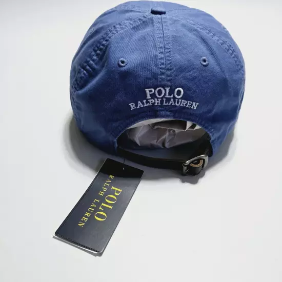 Polo Ralph Lauren Mens Big & Tall XL Blue Baseball Cap Multicolor Pony Twill Hat