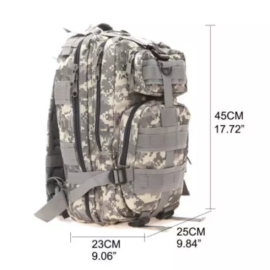 Tactical Shoulder Molle Backpack Army Molle Bug Out Bag Outdoors Hiking Camping