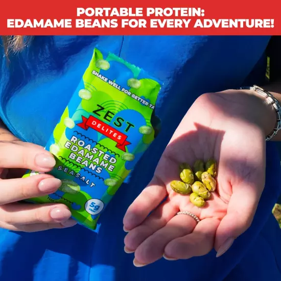 Edamame Beans Snack by , High Protein Snacks, Sea Salt, Healthy Snacks for Adult