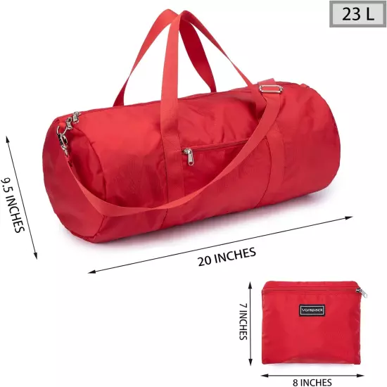 Duffel Bag 20-24-28 Inches Foldable Gym Bag for Men Women Duffle Bag Lightweight