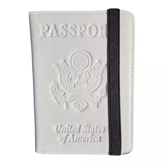 Passport Vaccine Cover Wallet Travel Essentials Leather Card Case Accessories