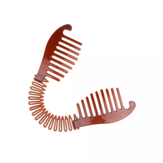 Interlocking Banana Combs Stretch Flexible Hair Combs Clips Ponytail9 F0N0