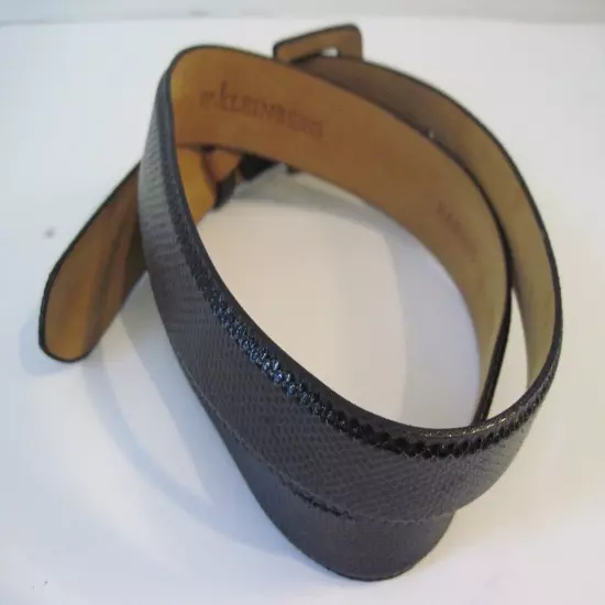 W. KLEINBERG KARUNG Black Snakeskin Women's Belt Size M