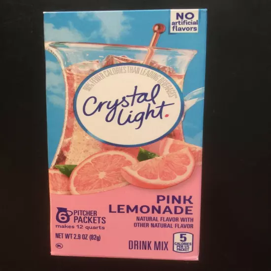 (12) Crystal light pink lemonade drink mix