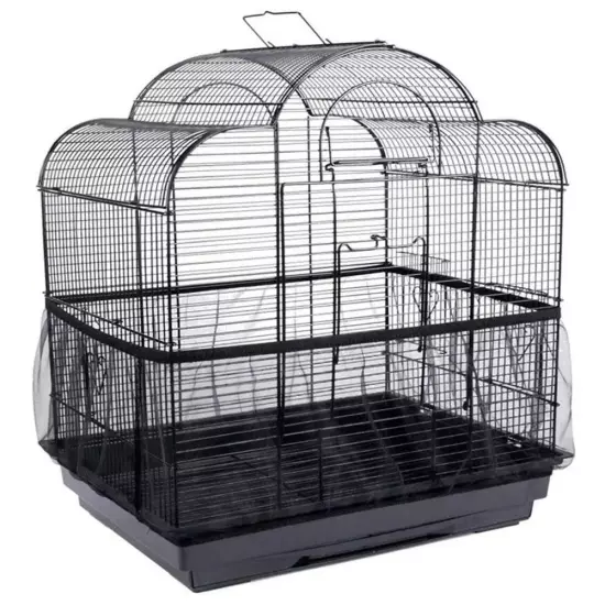 Nylon Pet Bird Cage Cover Seed Catcher Shell Skirt Guard Mesh Net Mesh Tidy Hot