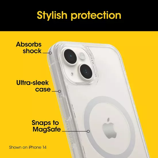 OTTERBOX Symmetry Series Clear + MagSafe Case for iPhone 15 PRO | Pre-Owned