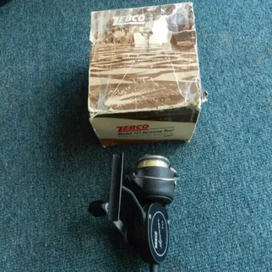 Vintage Zebco Spinner 777 Spin Reel W Box 