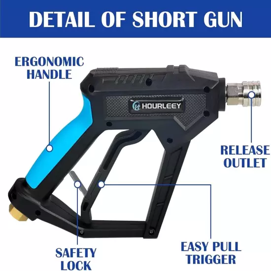 High Pressure Washer Short Gun, Power Gun with 3/8"... 