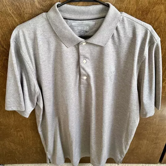 Greg Norman ML75 Golf Shirt Heathered Gray Size L NWOT