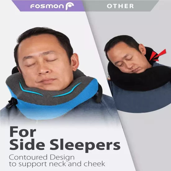 Memory Foam U Shaped Travel Pillow Neck Support Head Rest Car Plane Soft Cushion