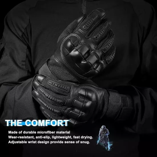 Tactical Work Gloves Touchscreen Gloves Protection Palm for Paintball Training