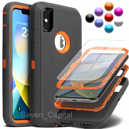 For Apple iPhone X XR XS Max 10 Shockproof Protective Rugged Hard Cover Case