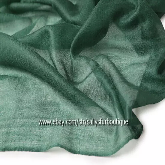 Sallys Pure Mongolian Cashmere 300s Wrap Shawl Ring Scarf Thin Soft 230 * 100 cm