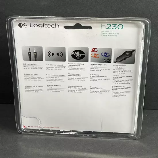 Logitech H230 ClearChat Style Premium Behind the Head PC Headset Sealed NEW