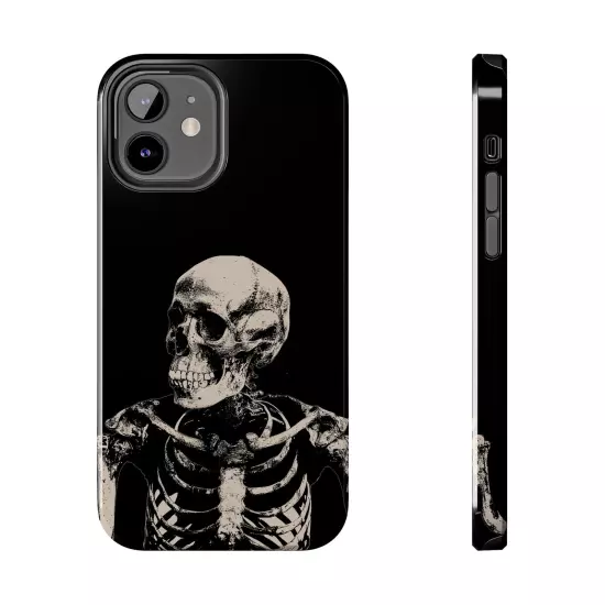 Dark Skeleton Skull Tough iPhone & Samsung Galaxy Cases Cover, Gift For Men