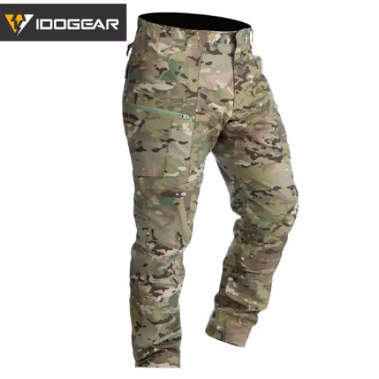 IDOGEAR LF Combat Pants Tactical Pants Camo Trousers Casual Airsoft Training MC