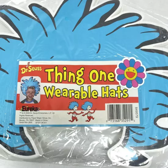 Dr. Seuss Thing One Wearable Hair Lot Of 10 Kid's Classroom Party Favor New 2009