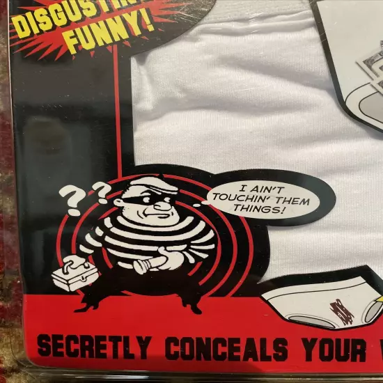 Security Briefs Men’s Underwear Disgustingly Funny W Poop Skid Mark Hides Money