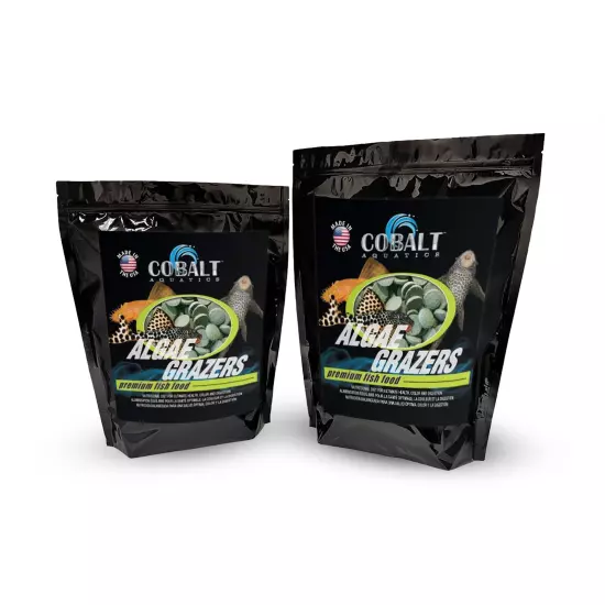 Cobalt Algae Grazers, 6 lbs - Plant-Based Diet for Plecos & Algae Eaters | Hi...