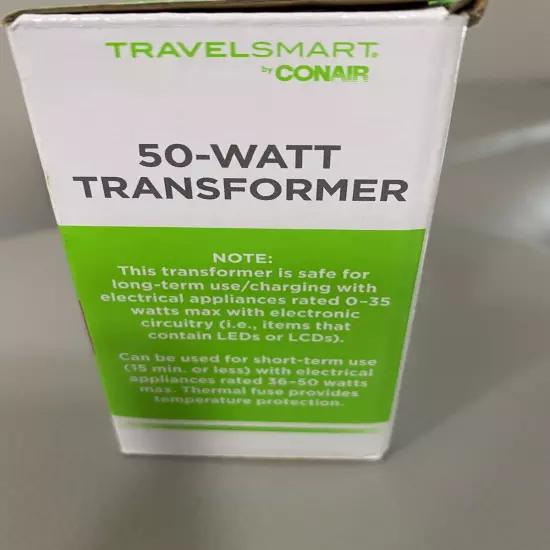 International power transformer 50 Watt Travelsmart Transformer Conair