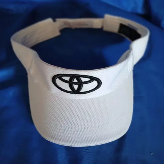 Toyota Logo White Golf Visor Adjustable