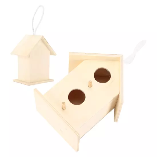 Innovative Wooden Birdhouse Natural And Safe DIY Wooden Small Birdhouse