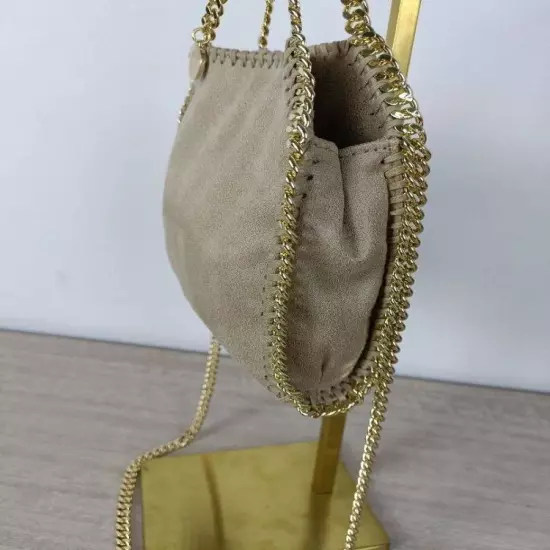 NEW STELLA McCARTNEY Falabella Mini Tote Handbag 2way Gold shoulder bag