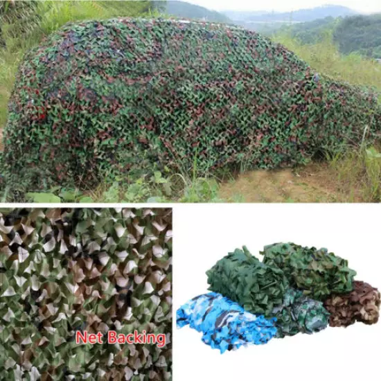 Camouflage Netting Camo Net Woodland Blinds for Military Sunshade Camping Hunter