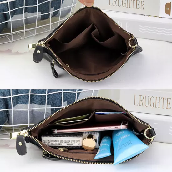 Women Genuine Leather Clutch Messenger Handbag Purse Crossbody Shoulder Bag