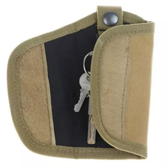 Outdoor Molle Pouch Tactical Key Wallet Keychain Holder Case Waist Bag 3 Colors