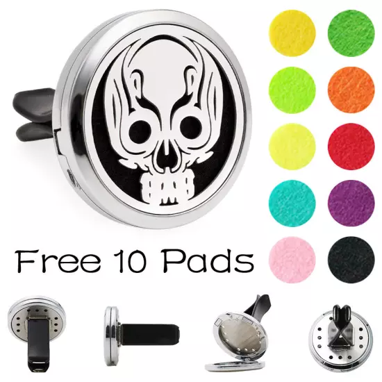 Car Diffuser Vent Clip Air Freshener Essential Oil Aroma diffuser Locket 10Pads 