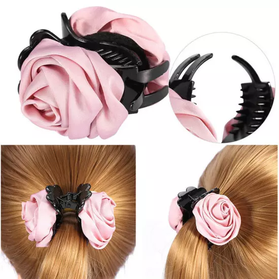 Hair Clip Rose Hair Claw Clips Hair Accessories Women Girl Hair Crab Hair Clamp*