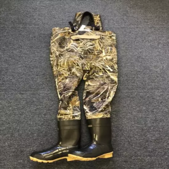 New Cabela's Men's Breathable Dry Plus Chest Wader Max 5 Camo Size 12 Reg 600g