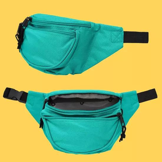 Fanny Pack w/ 3 Pockets Traveling Concealment Pouch Airport Money Bag