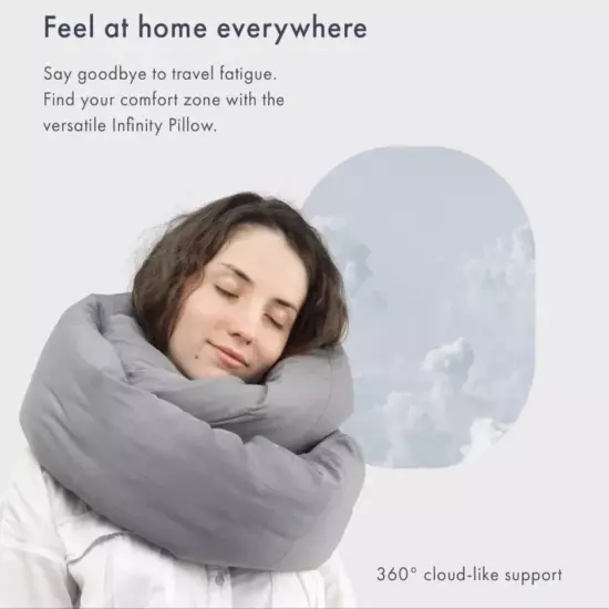 Infinity Pillow H1267G Travel Pillow - Gray