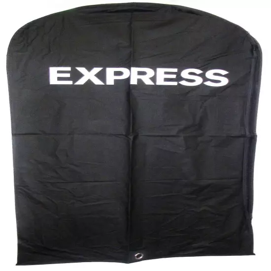 (LOT OF 3) EXPRESS GARMENT BAGS 24" x 42" Black Vinyl Shirts/Dresses/Suits NEW 