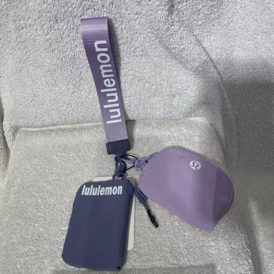 lululemon dual pouch wristlet NWT Purple