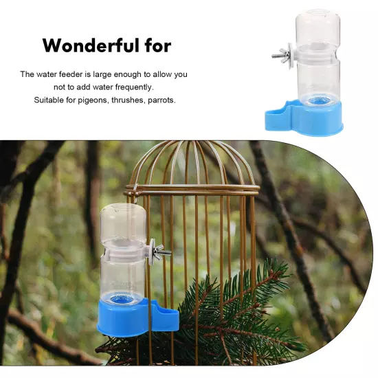 Bird Drinker Hummingbird Feeders Cage Water Parrot Automatic Dispenser for Drink