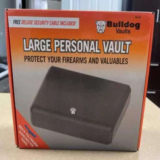 Bulldog BD1128 Large Personal Vault Key Lock 11" X 8.5 "X 2.25" - NEW