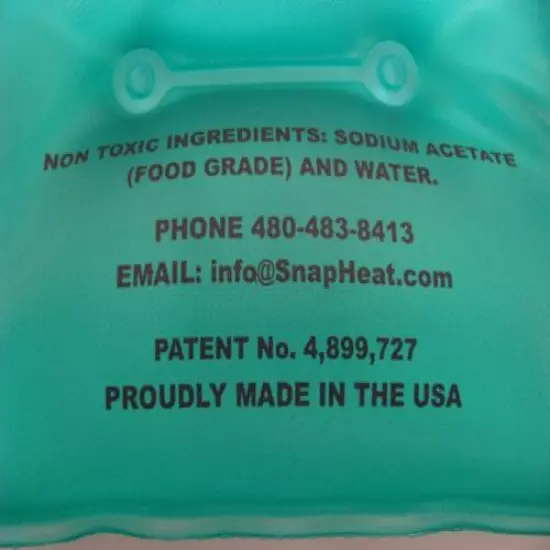 SnapHeat.com, use for body comfort or massage therapy -PROUDLY MADE IN THE USA