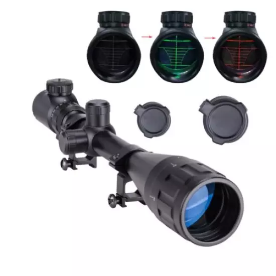 6-24X50 Rangefinder Mil Dot Reticle Illuminated Rifle Scope Adjustable Objective