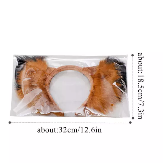 Simulation Animal Ears Plush Animal Wolf Ears Headband Fox Cat Ears