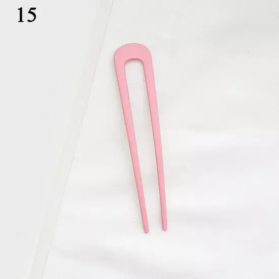 Women Hair Pin U Shaped Fork Stick French Fashion Hairstyle Metal Hair Clips -