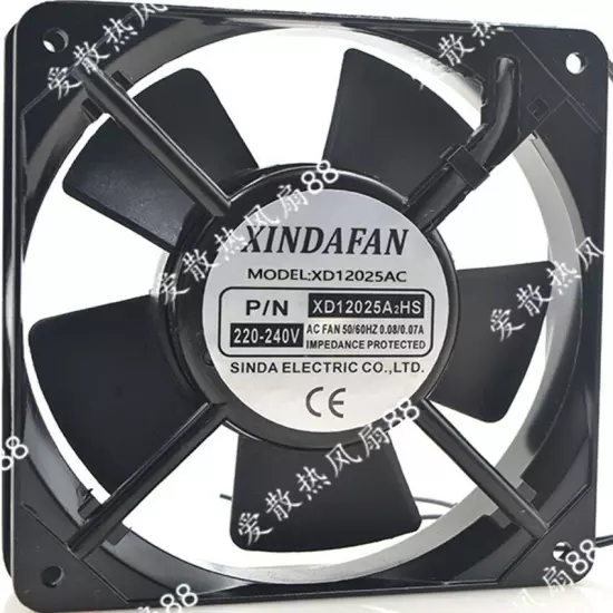 1pc new fan freeship XINDAFAN XD12025AC XD12025A2HB 220-240V 12cm