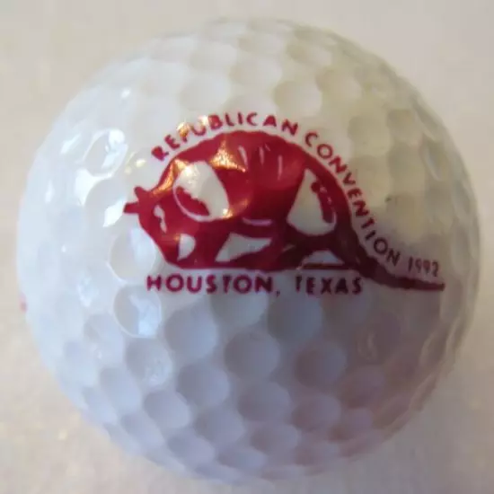 BUSH QUAYLE 92 PRESIDENTIAL GOLF BALL FROM THE REPUBLICAN CONVENTION-HOUSTON 