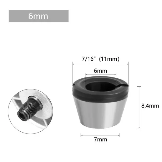 1PC/3PCS/5PCS 6mm 6.35mm 8mm Router Bit Collet Chuck Clamping Nut Adapter CNC